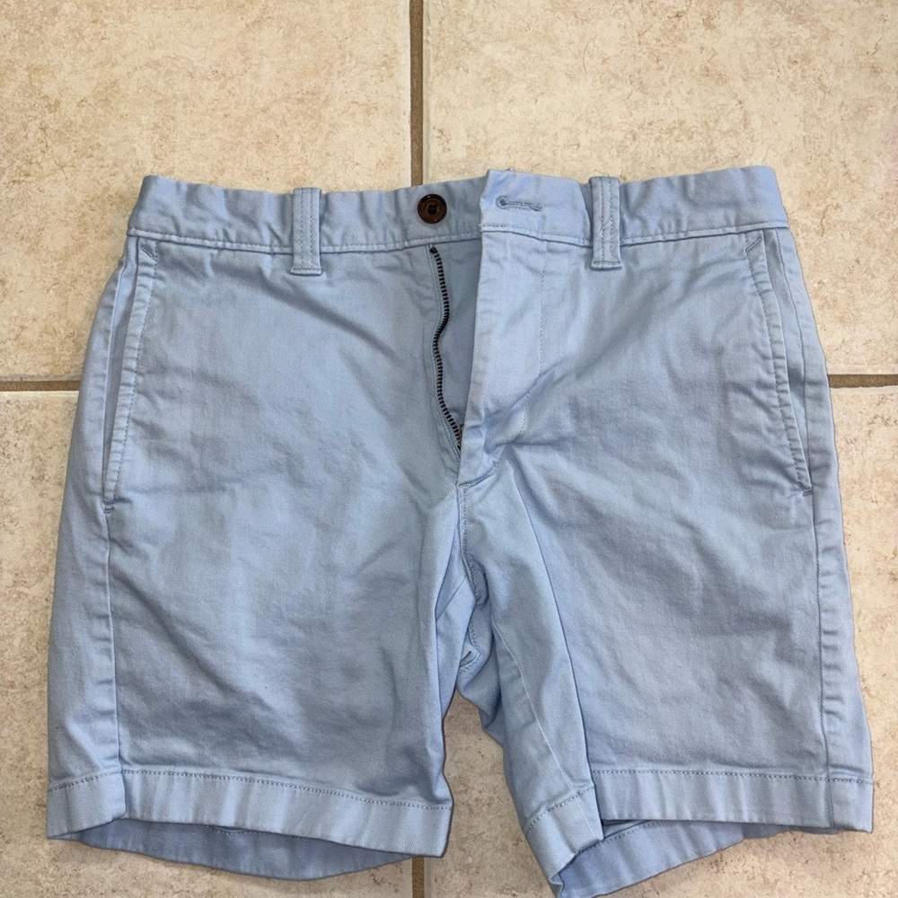 J. Crew Light Blue Flat Front Men's Shorts